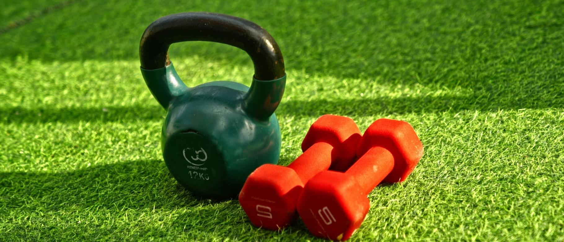 Weights on turf