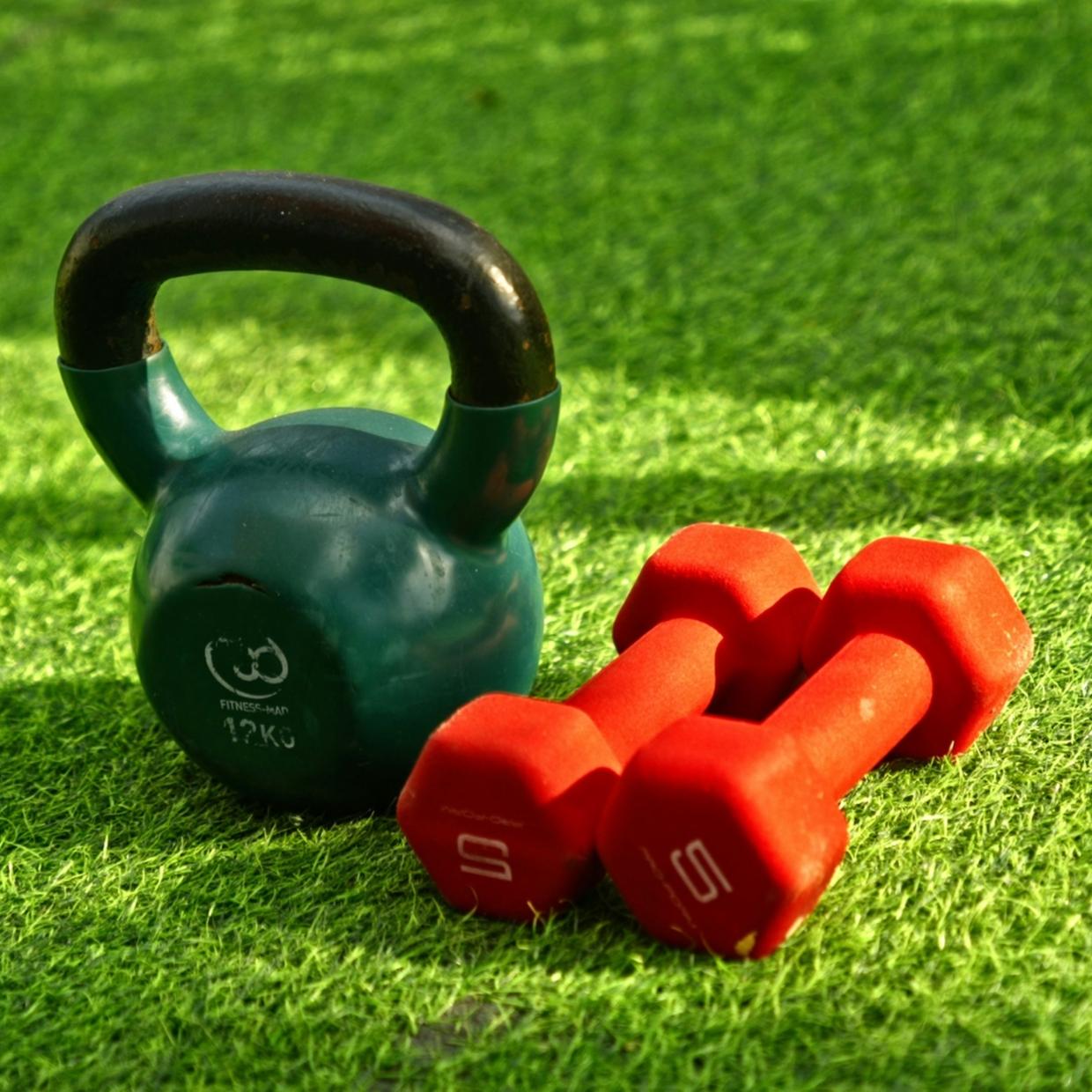 Weights on turf