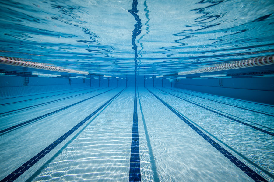 underwater photo of swimming pool at The Ridge