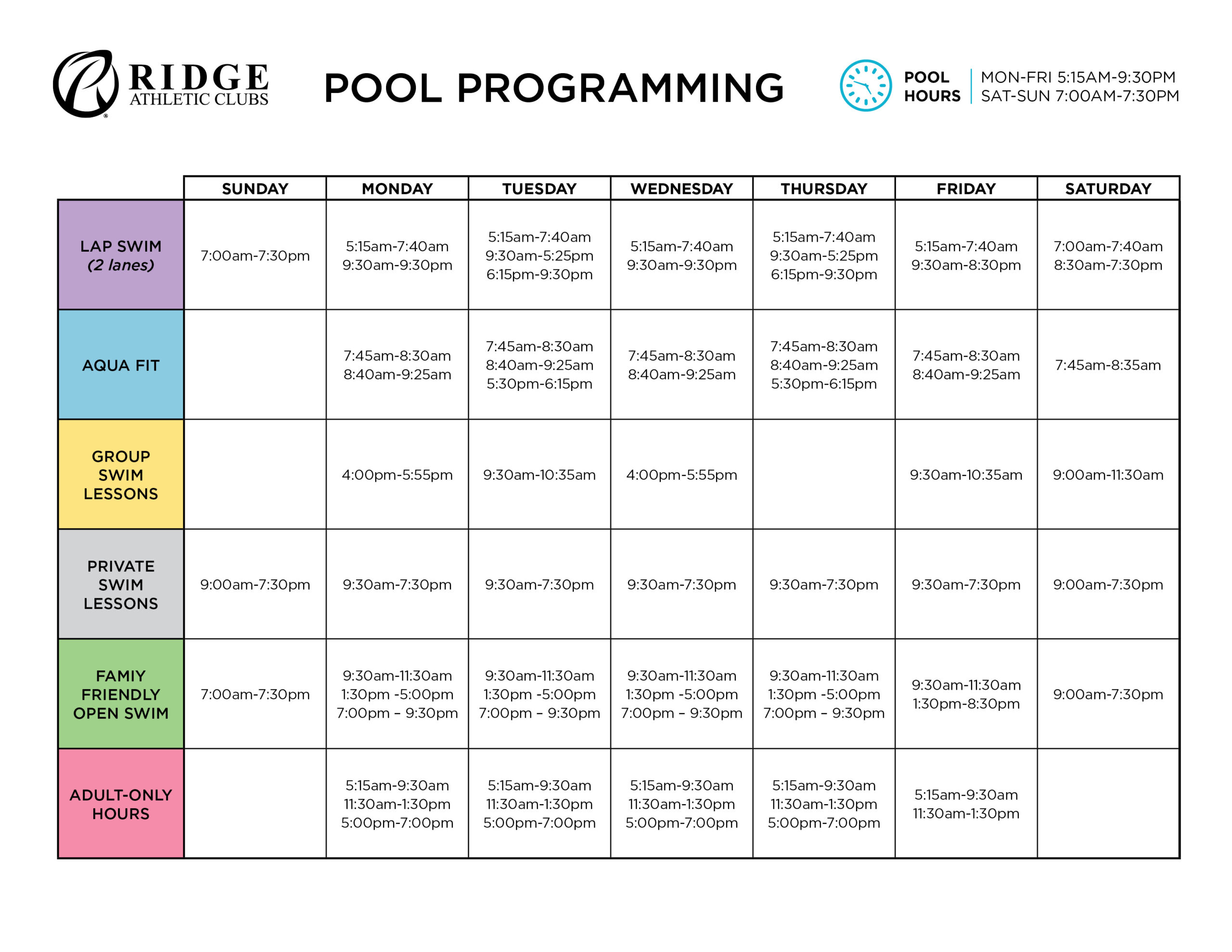RAC_PoolSchedule_12.25 Ridge pool schedule